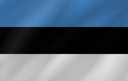 Estonia small flag waving