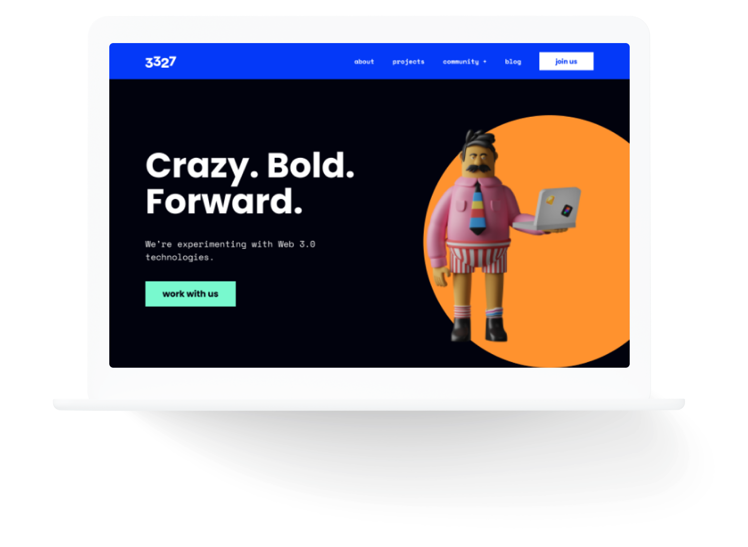 3327 web3 tech incubator mockup